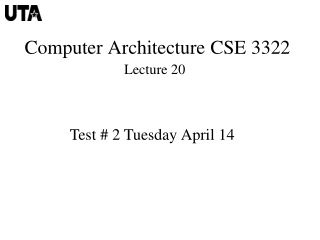 Exam 2 Review Two’s Complement Arithmetic Ripple carry ALU logic and performance