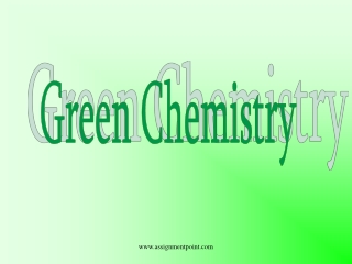 Green Chemistry