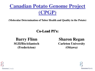 Barry Flinn SGII/BioAtlantech (Fredericton)