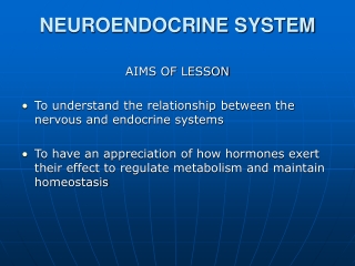 NEUROENDOCRINE SYSTEM