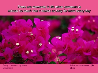 There are moments in life when someone is missed so much that it makes us long for them every day