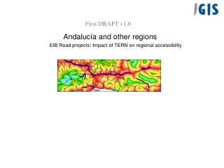 Andalucía and other regions EIB Road projects: Impact of TERN on regional accessibility