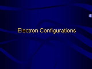 Electron Configurations