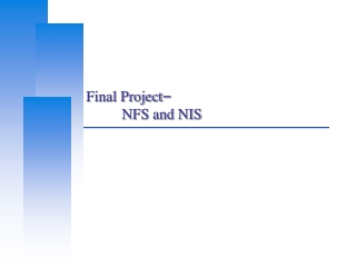 Final Project – 	NFS and NIS