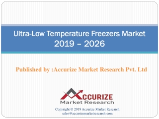 Ultra-low temperature freezers market