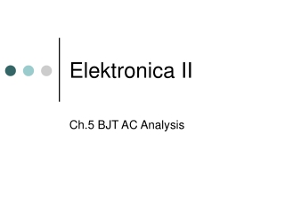 Elektronica II