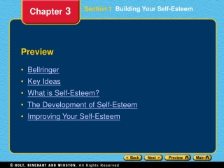 Section 1 Building Your Self-Esteem