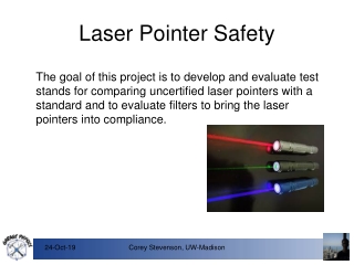 Laser Pointer Safety