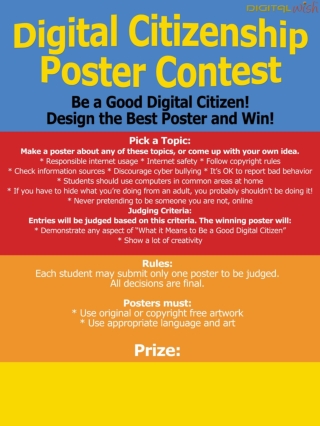 Poster Contest Entrant Media Release Form