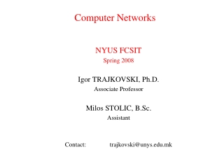 Computer Networks