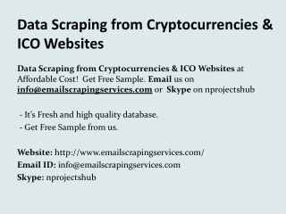 Data Scraping from Cryptocurrencies & ICO Websites (2)