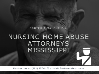 Mississippi Nursing Home Lawyer To File Elder Abuse Lawsuit