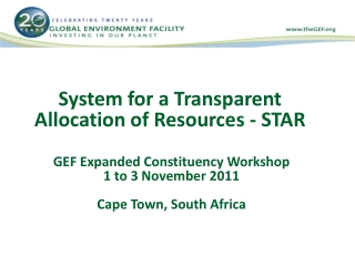 System for a Transparent Allocation of Resources - STAR