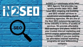 Wholesale White Label SEO - in2seo.com