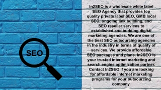 Wholesale White Label SEO - in2seo.com