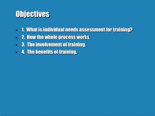 Objectives