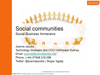 Social communities Social Business Immersive