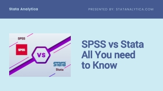 SPSS vs Stata: All You need to Know