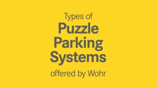 Types of Puzzle Parking Systems offered by Wohr