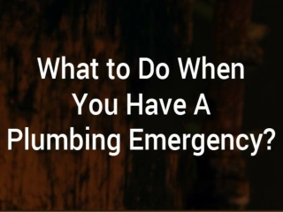 What to Do When You Have A Plumbing Emergency?