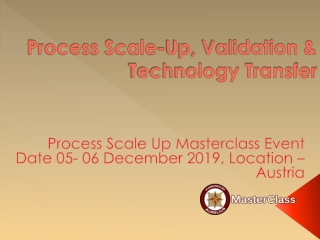 process scale up training in Austria