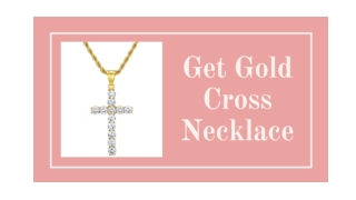 Shop gold cross necklace online from Vintage Times