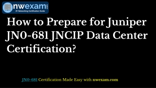 Latest JN0-681_ Data Center Professional (JNCIP-DC) Sample Question