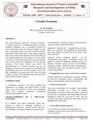 Circular Economy
