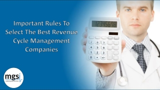 Important Rules To Select The Best Revenue Cycle Management Companies