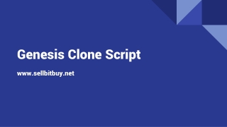 Genesis mining clone demo