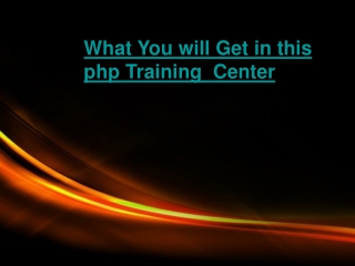 PHP Training Center in Noida
