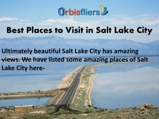 Best Places to Visit in Salt Lake City