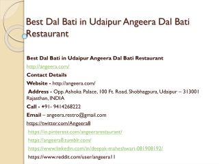 Best Dal Bati in Udaipur Angeera Dal Bati Restaurant