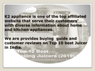 Best juicers in India