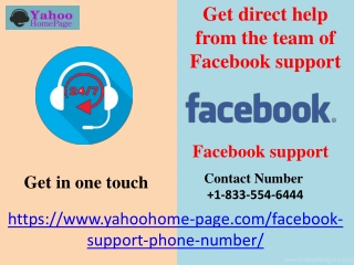 Get direct help from the team of Facebook support