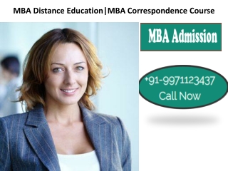 MBA Distance Education|MBA Correspondence Course