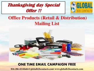 Office Products (Retail & Distribution) Mailing data