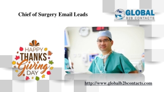 Chief of Surgery Email Leads