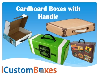 Cardboard boxes with handle
