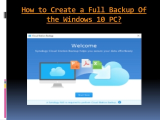 How to Create a Full Backup Of the Windows 10 PC?
