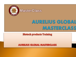 Biotech products Training