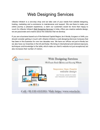 Web Designing Services