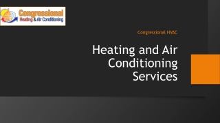 Heating and Air Conditioning Services