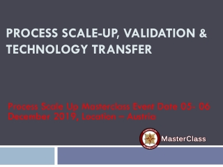 Process scale up training