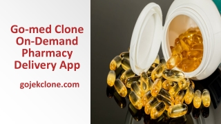 Go-med Clone On Demand Pharmacy Delivery App