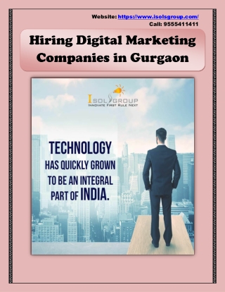 Hiring Digital Marketing Companies in Gurgaon