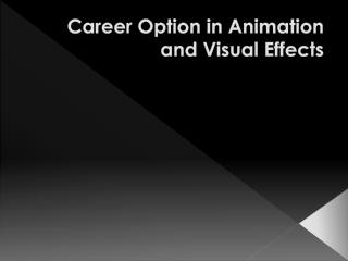 Career Option in Animation and Visual Effects