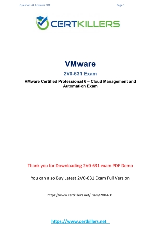 2V0-631 test questions { test prep }