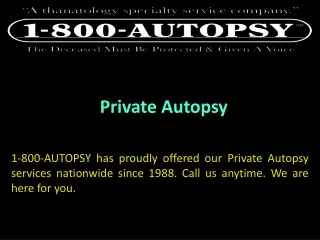 Private Autopsy