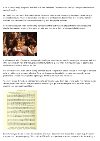 Comprehend Music Downloads By Simply Following These Suggestions